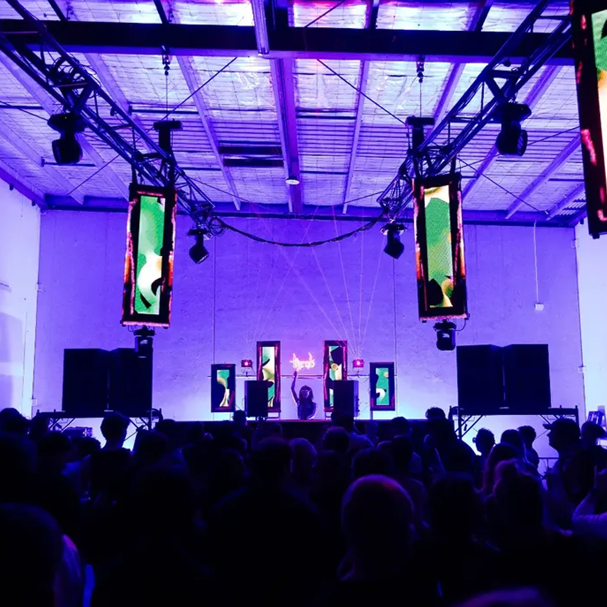 energetic nightlife concert atmosphere