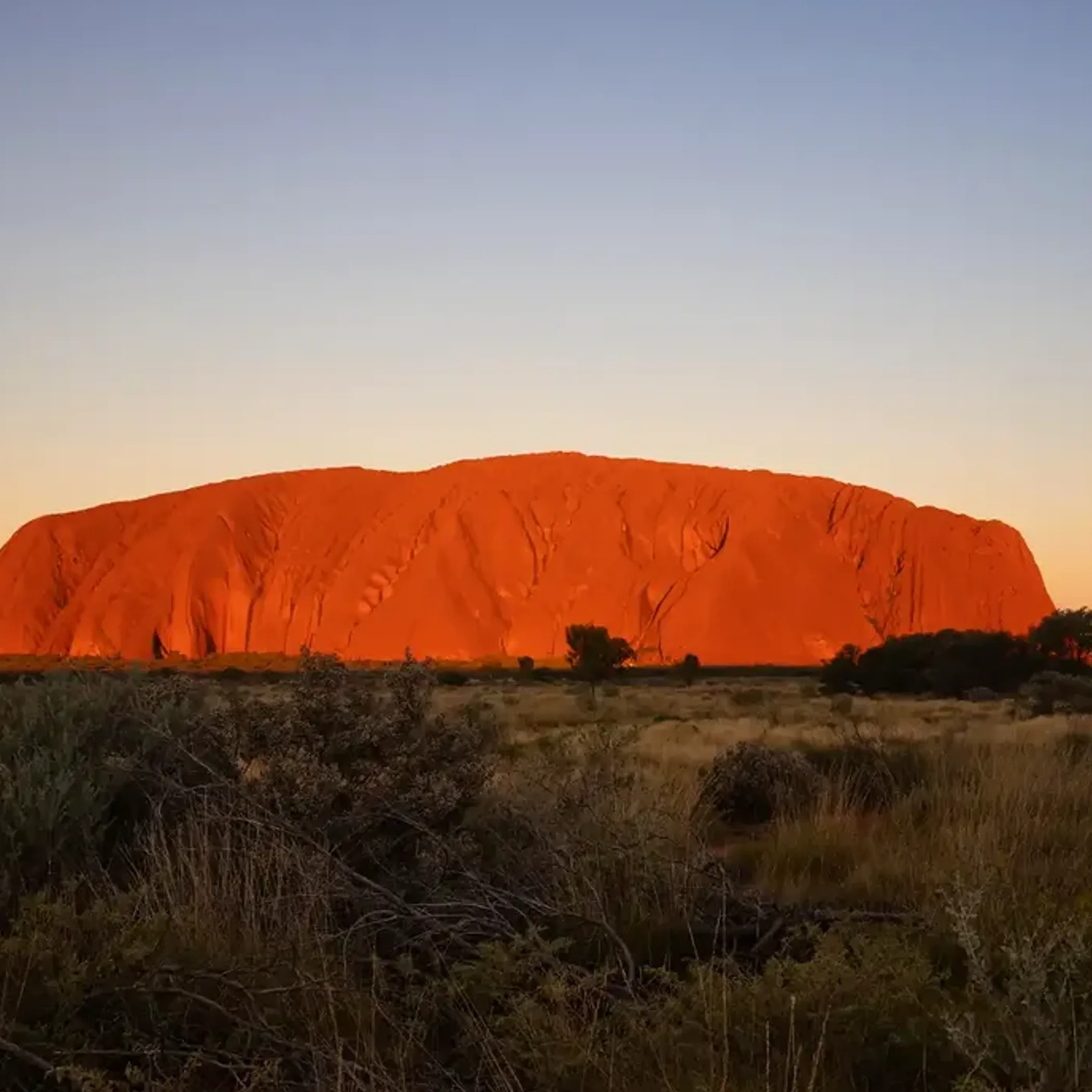 uluru at sunset